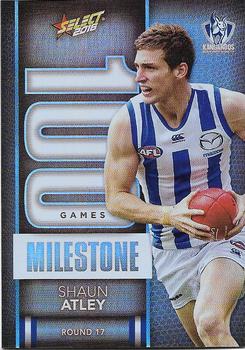 2016 Select Footy Stars - AFL Milestone Games #MG55 Shaun Atley Front